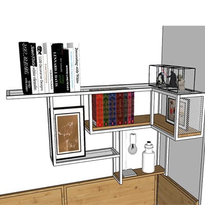 suporte industrial 3d