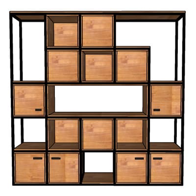 estante industrial 3D