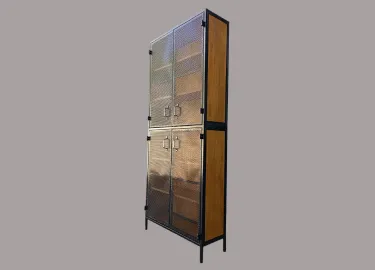 Cristaleira com 4 Portas de Ferro